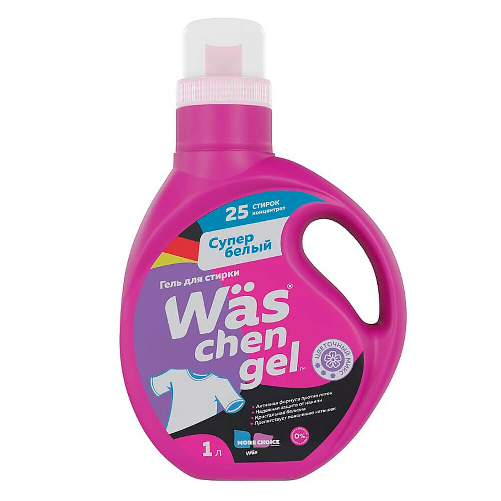 Гель для стирки More choice Wäs chen gel White 1л, WgW1